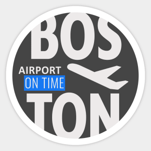 Boston airport Sticker